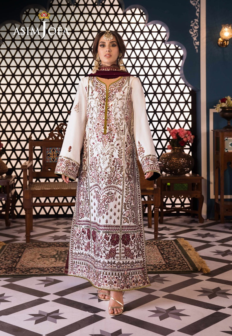 Asim Jofa Limited Edition Vol 2 Pret Ajfileb-13 Cambric Stitched 3 Pcs