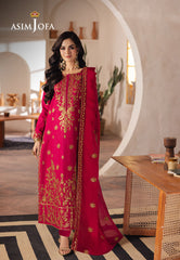Asim Jofa Heeriye Pret Ajheb-08 Embroidered Jumbo Silk Stitched 3 Pcs