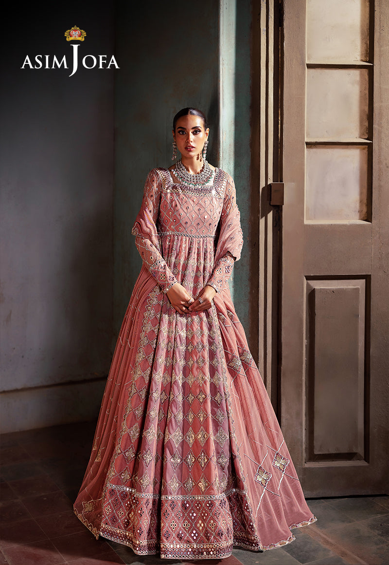 Bekhudi by Asim Jofa Stitched Ajkbb-03 Emb Net Stitched 3 Pcs