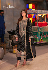 Asim Jofa Chamkeeli Pret Ajkkb-02 Embroidered Twisted Silk Stitched 3 Pcs