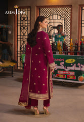Asim Jofa Chamkeeli Pret Ajkkb-03 Embroidered Twisted Silk Stitched 3 Pcs