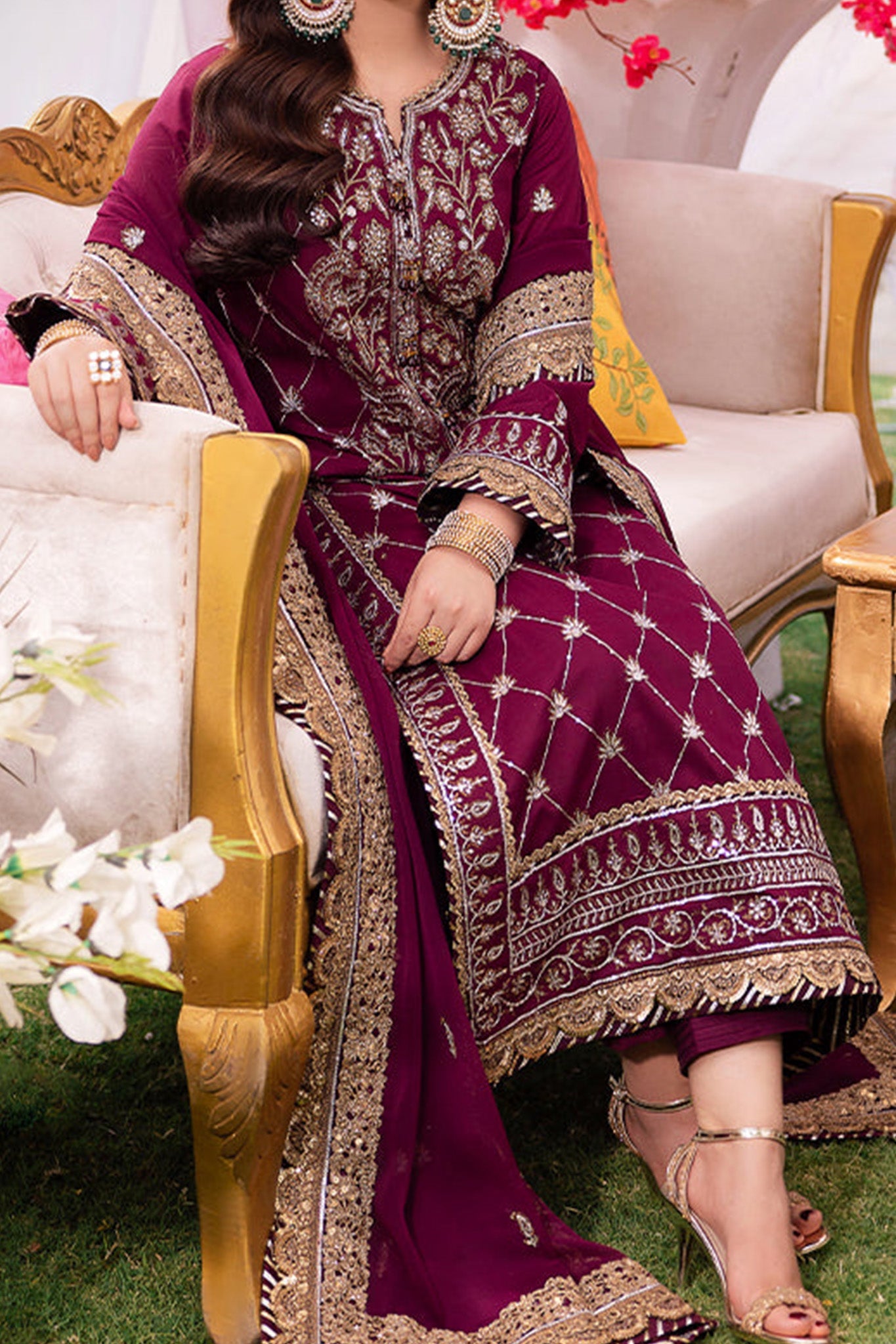 Jag Mag By Asim Jofa Unstitched 3 Piece Festive Formals Collection'2024-AJMJ-03