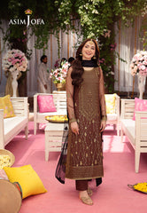 Asim Jofa Festive Luxe Pret Ajmjb-24 Embroidered Net Stitched 3 Pcs