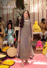 Asim Jofa Jag Mag Pret Ajmjb-27 Embroidered Chiffon Stitched 3 Pcs
