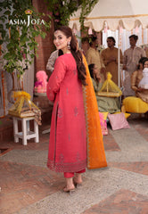 Asim Jofa Jag Mag Pret Ajmjb-29 Embroidered Paper Cotton Stitched 3 Pcs