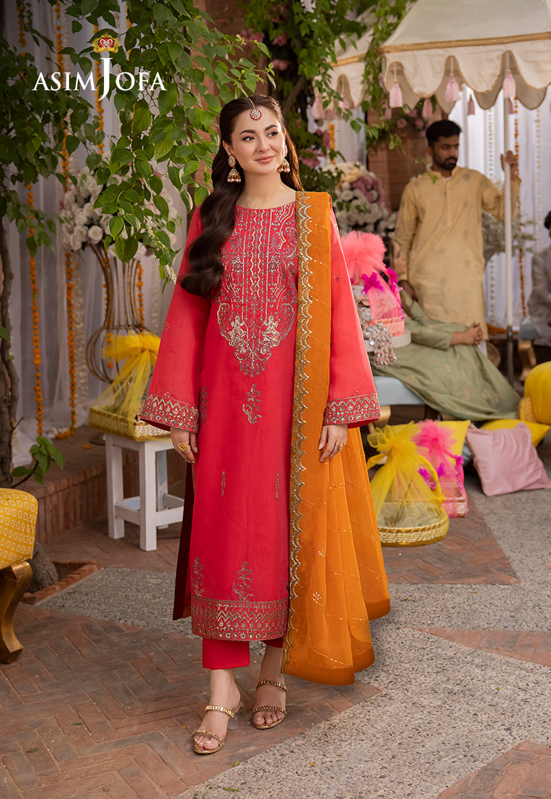 Asim Jofa Jag Mag Pret Ajmjb-29 Embroidered Paper Cotton Stitched 3 Pcs