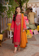 Asim Jofa Jag Mag Pret Ajmjb-29 Embroidered Paper Cotton Stitched 3 Pcs