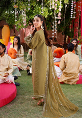 Asim Jofa Jag Mag Pret Ajmjb-30 Embroidered Paper Cotton Stitched 3 Pcs