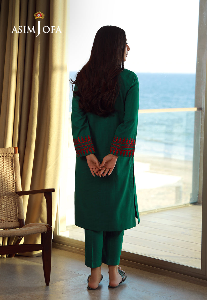 Asim Jofa Essential Pret Drop 7 Ajpb-150 Embroidered Lawn Check 2 Pcs