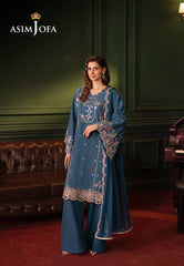 Asim Jofa Premium Festive Pret Ajpfb-10 Embroidered Silk Stitched 3 Pcs