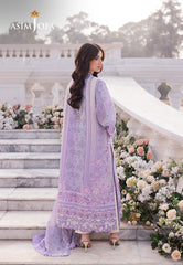 Asim Jofa Charmeuse Silk Pret Ajrsb-01 Digitally Printed Embroidered Grip Stitched 3 Pcs