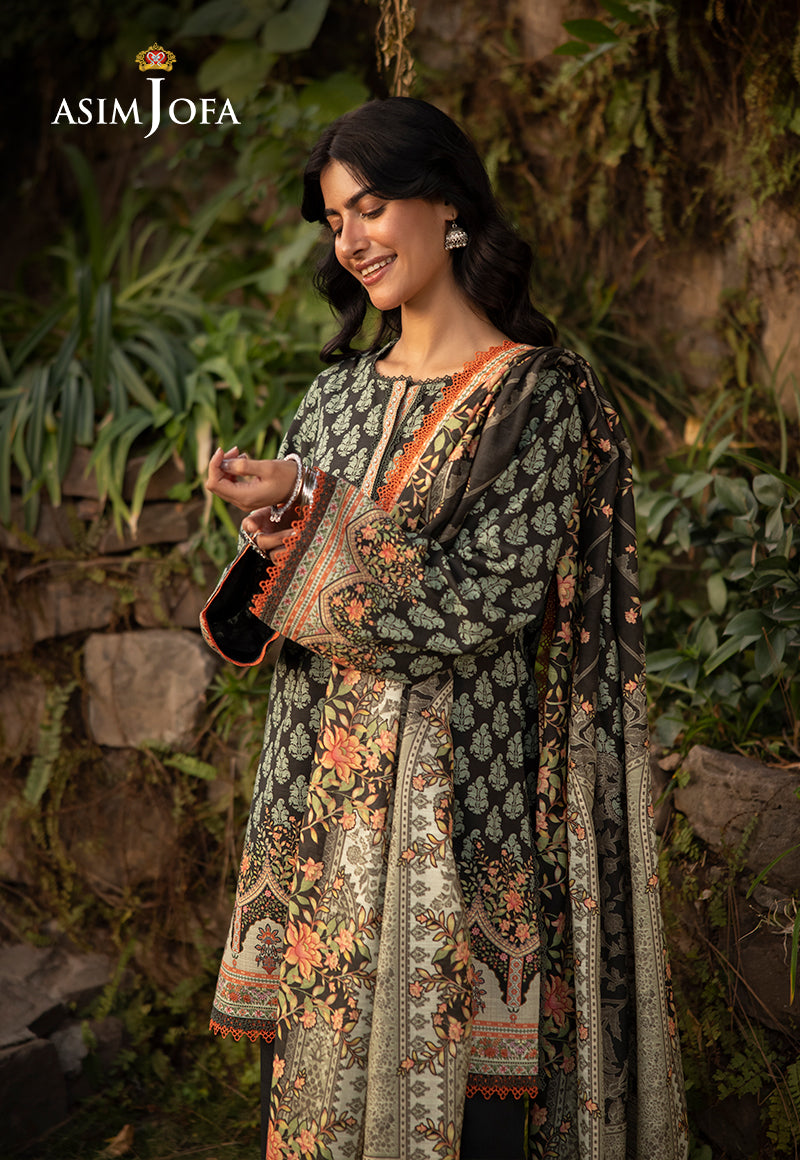 Asim Jofa Unstitched 3 Piece Winter Collection'2024-AJUW-43