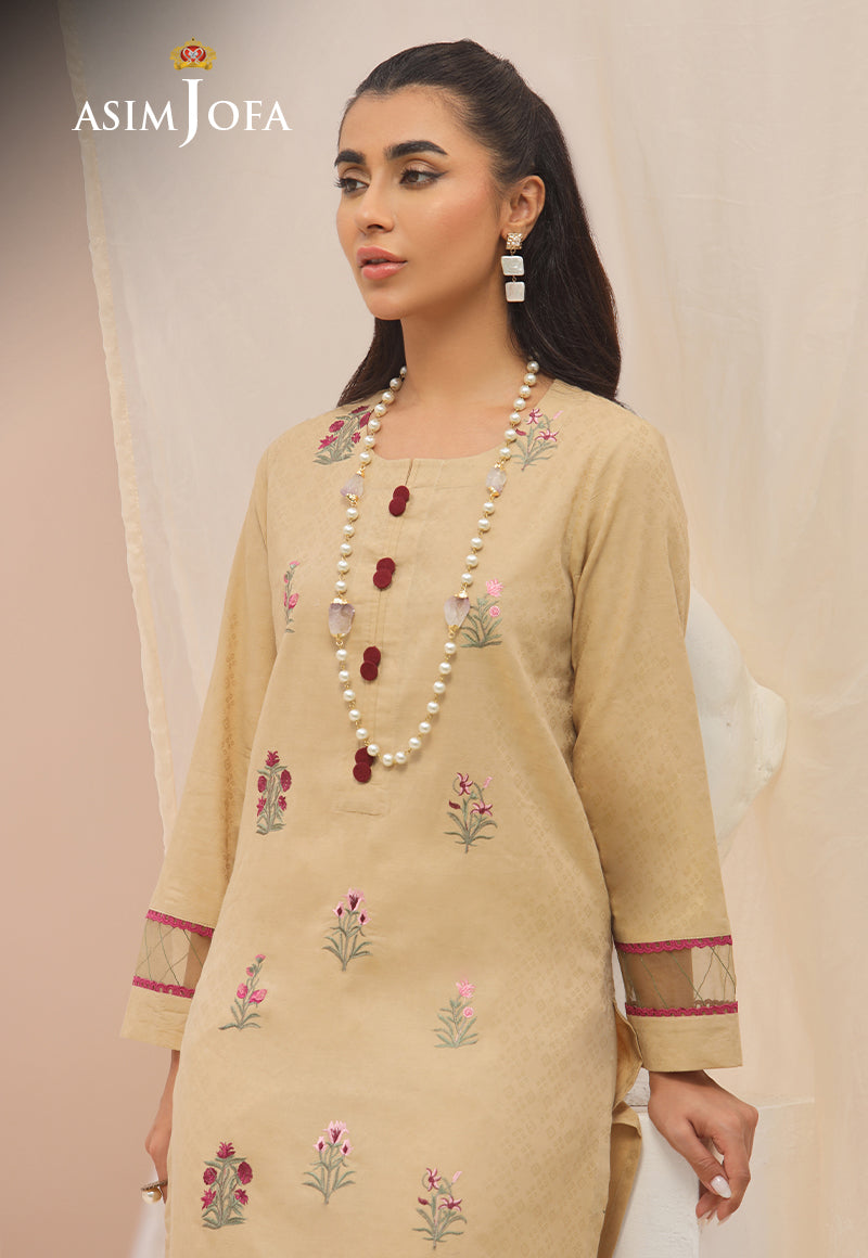 Asim Jofa Wardrobe Solution '23 Ajws-09 (1-Pc) Embroidered Self Jacquard 1 Pc
