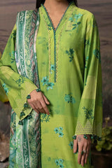 Printskari By Adan's Libas 3 Piece Unstitched Emb Lawn Collection'2024-AL-08