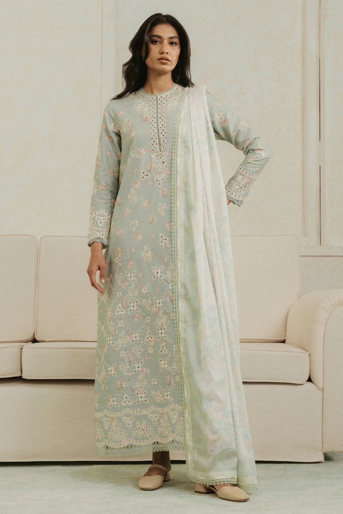 Amore By Ayzel Unstitched 3 Piece Summer Lawn Collection-AL-V4-02-Bliss