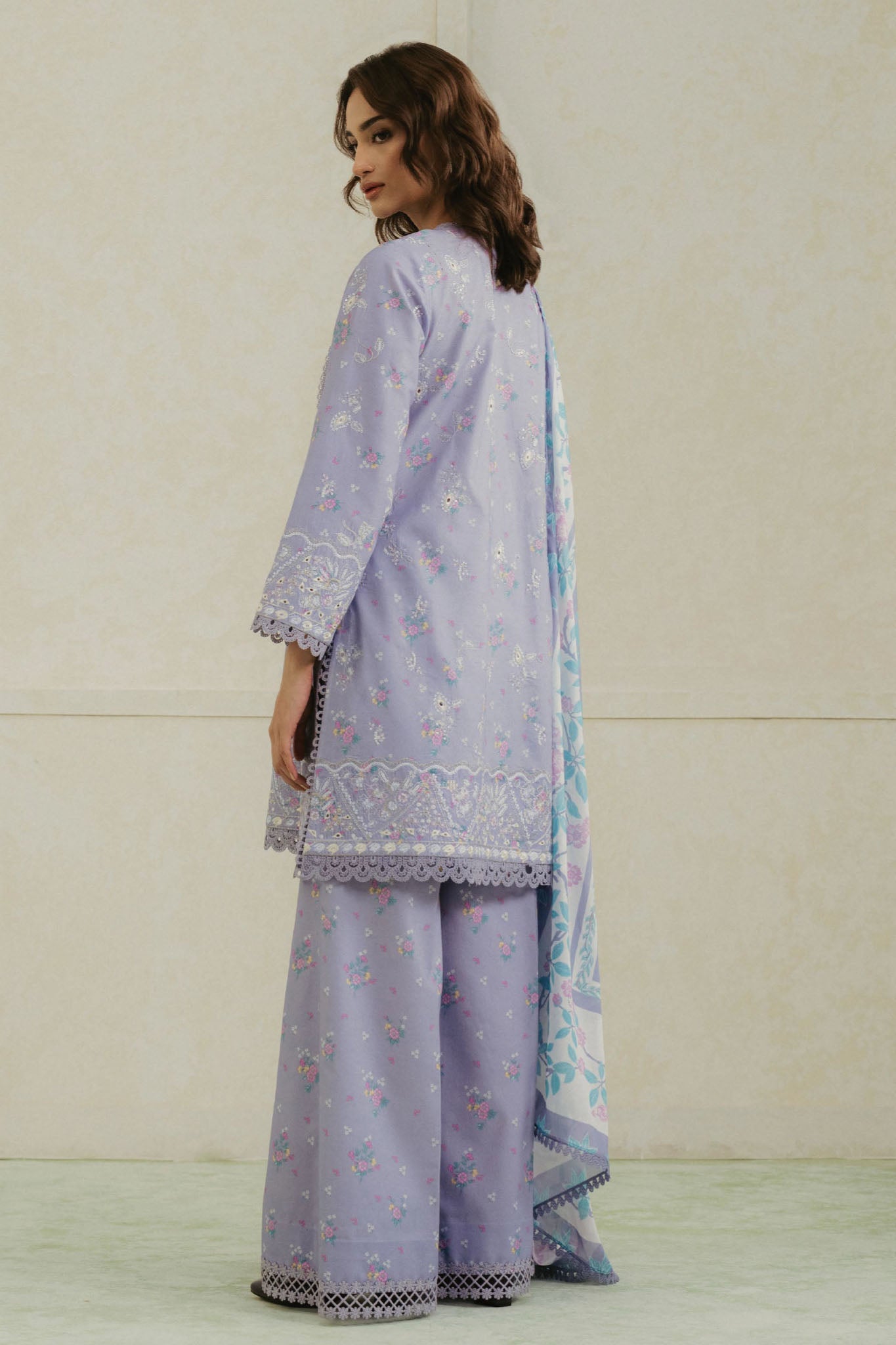 Amore By Ayzel Unstitched 3 Piece Summer Lawn Collection-AL-V4-05-Auburn