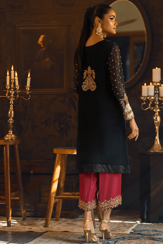Qarmazi By Zaaviay Stitched Alya (Three Piece)