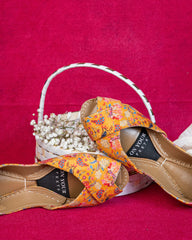 On Your Feets Casual Khussa-Golden Bloom