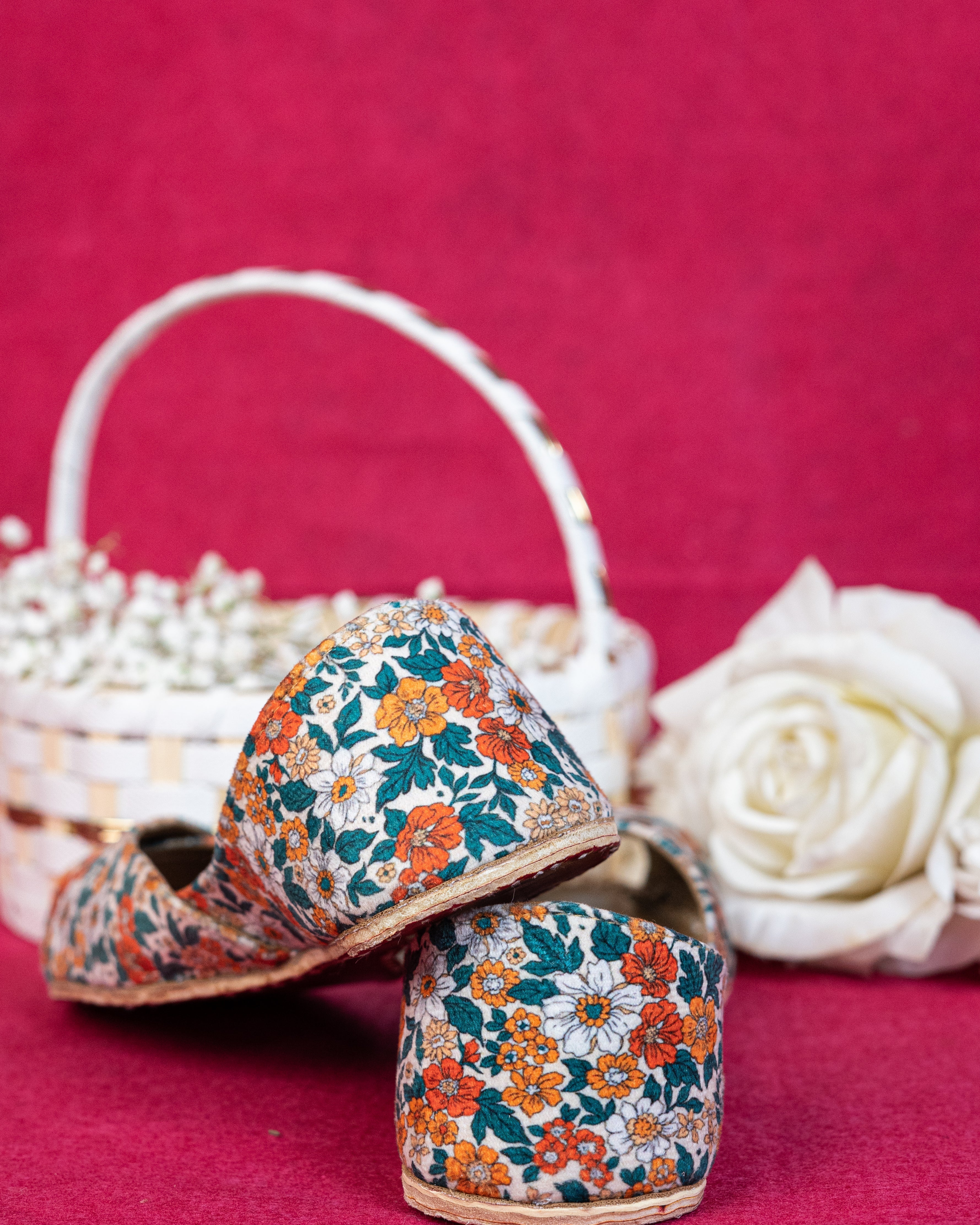 On Your Feets Casual Khussa-Floral Bliss