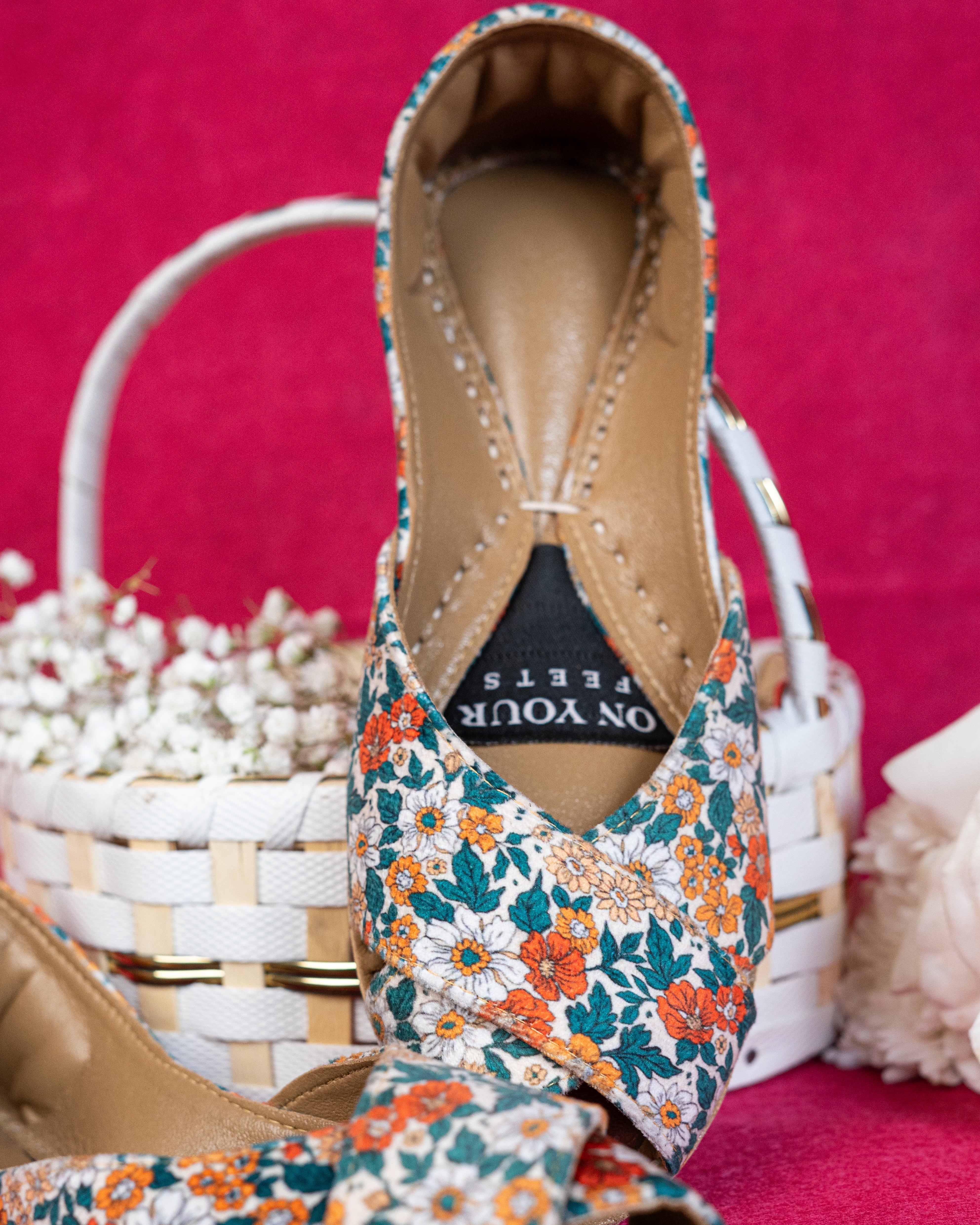 On Your Feets Casual Khussa-Floral Bliss
