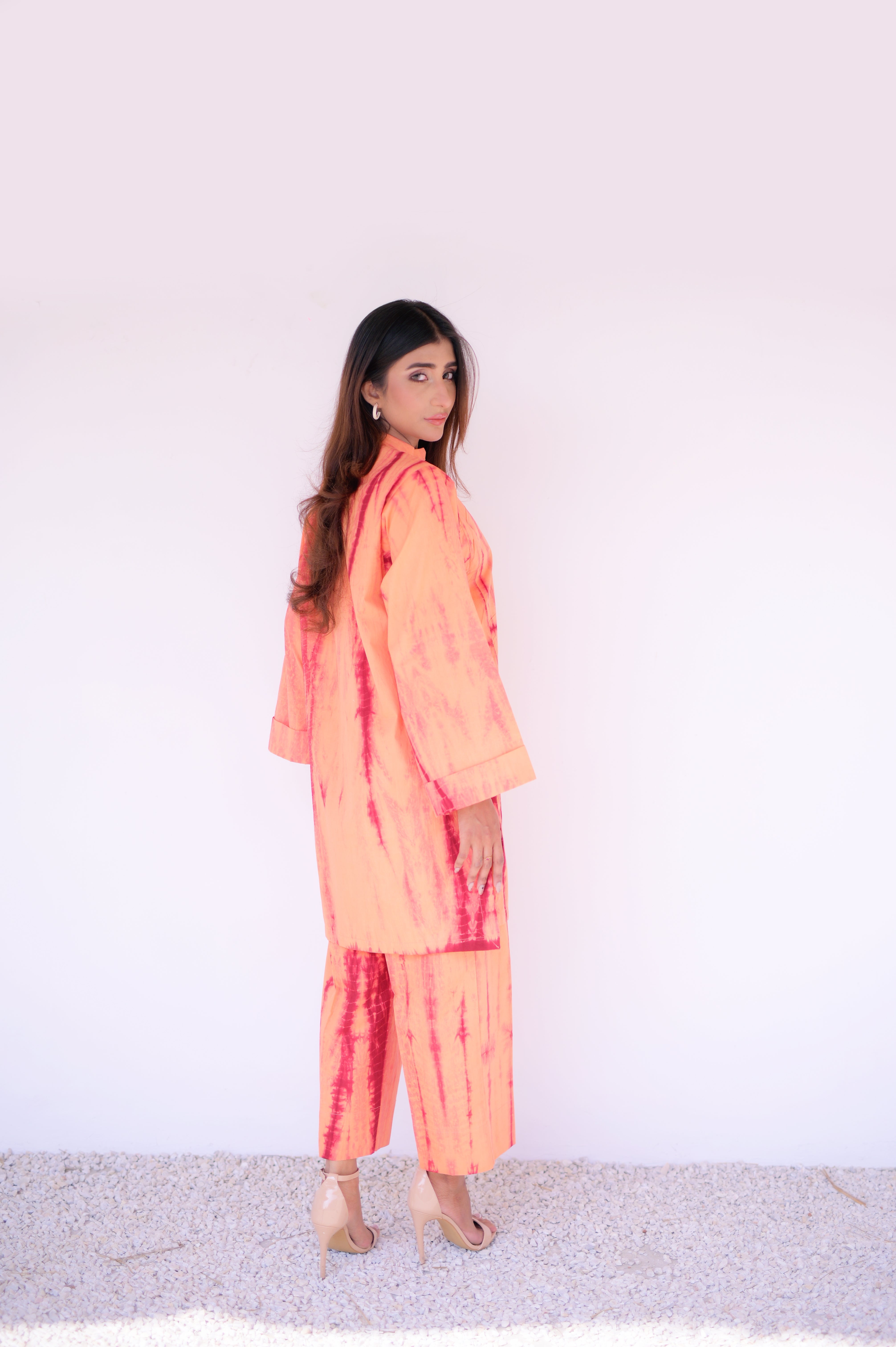 Tehzeeb Threads Winter Vol-1 Tassel Tie-Dye Set | Stitched - 2 piece | Shirt & Trouser