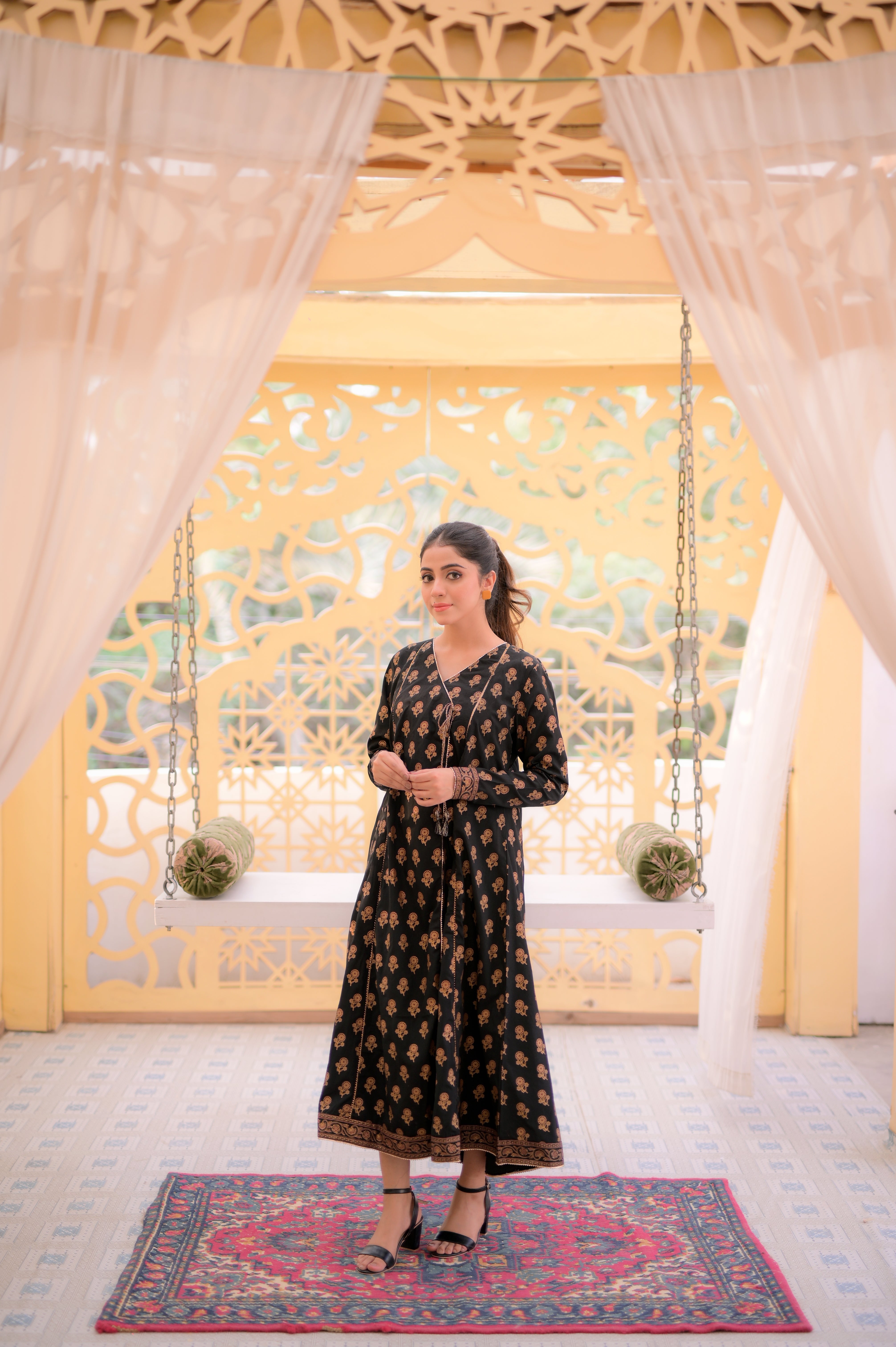 Tehzeeb Threads Winter Vol-1 Graceful Angrakha |  Stitched - 1 Piece | Dress