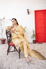 Dressline UnStitched 3 Piece Premium Chikankari & Cutwork Emb Digital Printed Lawn Collection