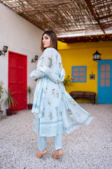 Dressline UnStitched 3 Piece Premium Chikankari & Cutwork Emb Digital Printed Lawn Collection