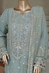 Mahpara by Sada Bahar Stitched 3 Piece Festive Formals Vol-17 Collection'2025-AQ-24-GREY