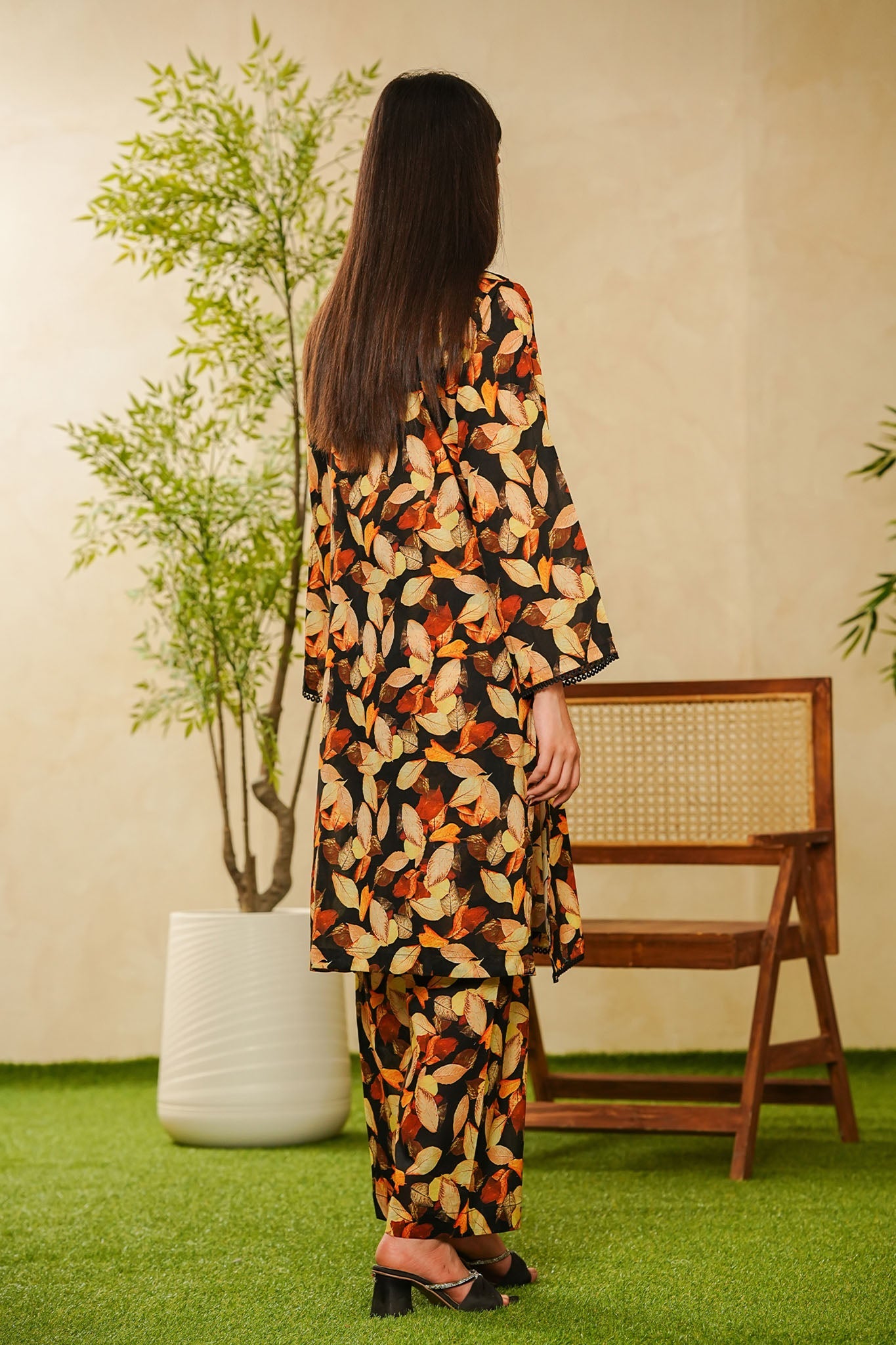 Shabnam By Aizal Stitched 2 Piece Printed Co Ords Vol-02 Collection'2025-A-S-15-BLACK