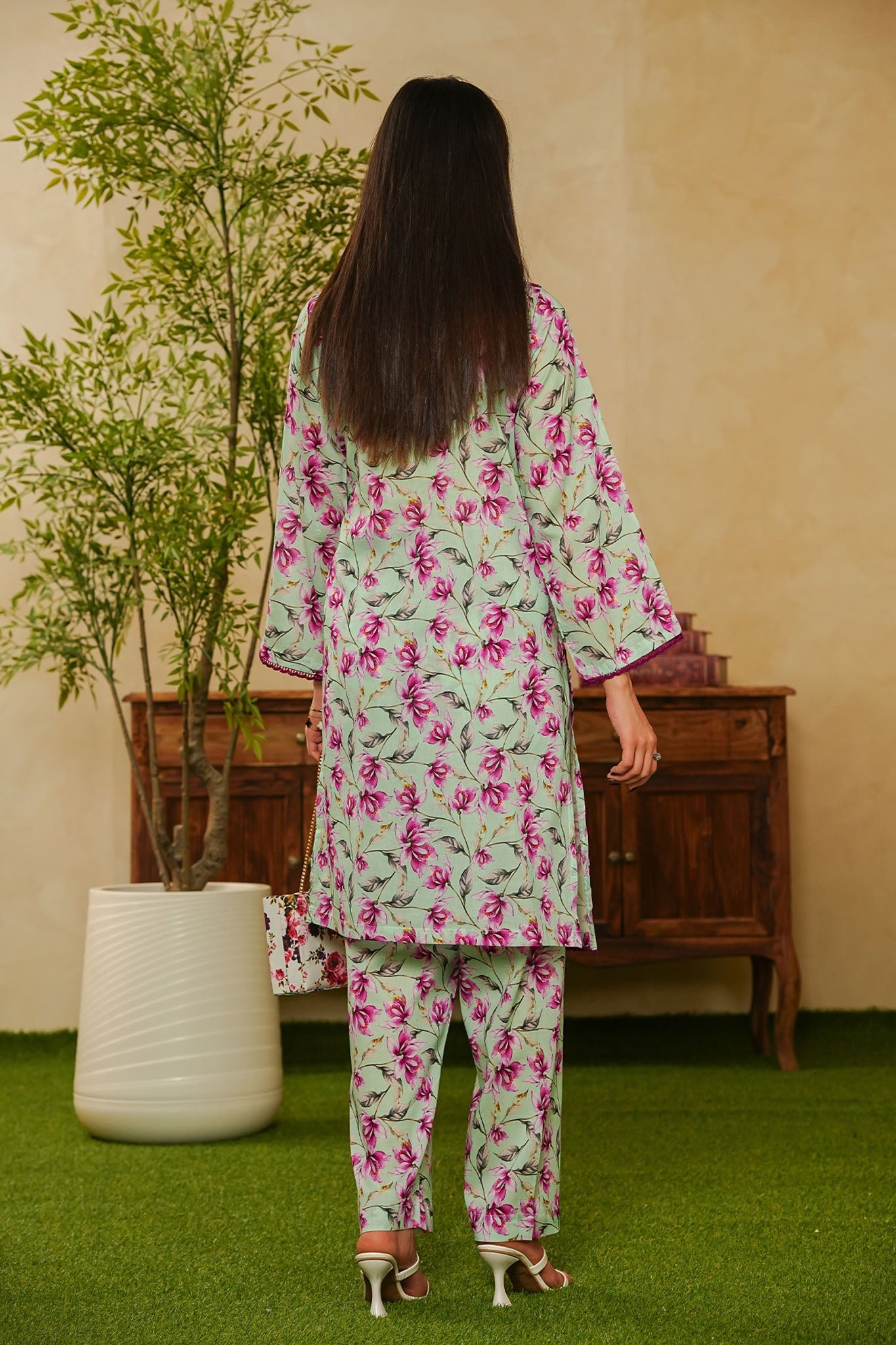 Shabnam By Aizal Stitched 2 Piece Printed Co Ords Vol-02 Collection'2025-A-S-20-C GREEN