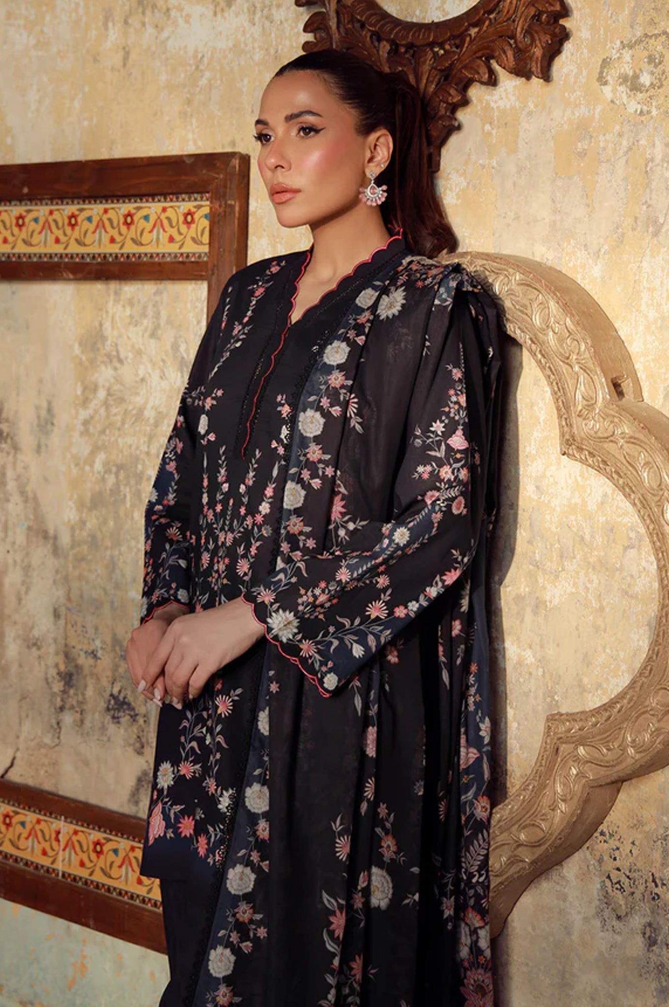 Elara By Sahar Unstitched 3 Piece Printed Cambric Fall Collection'2025-AW1-25-01-UNS