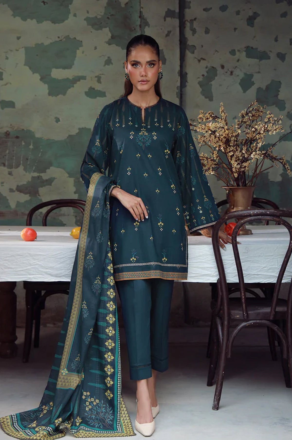 Elara By Sahar Unstitched 3 Piece Printed Cambric Fall Collection'2025-AW1-25-03-UNS