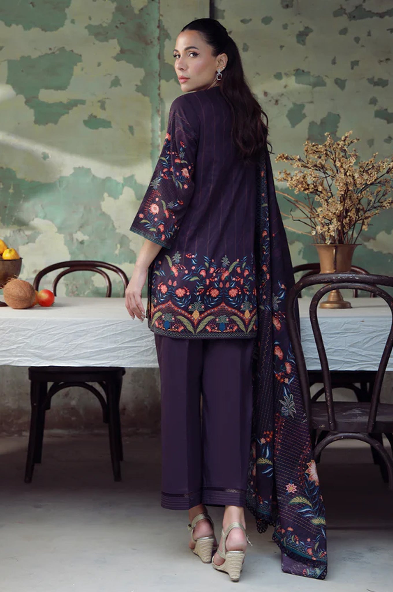 Elara By Sahar Unstitched 3 Piece Printed Cambric Fall Collection'2025-AW1-25-04-UNS