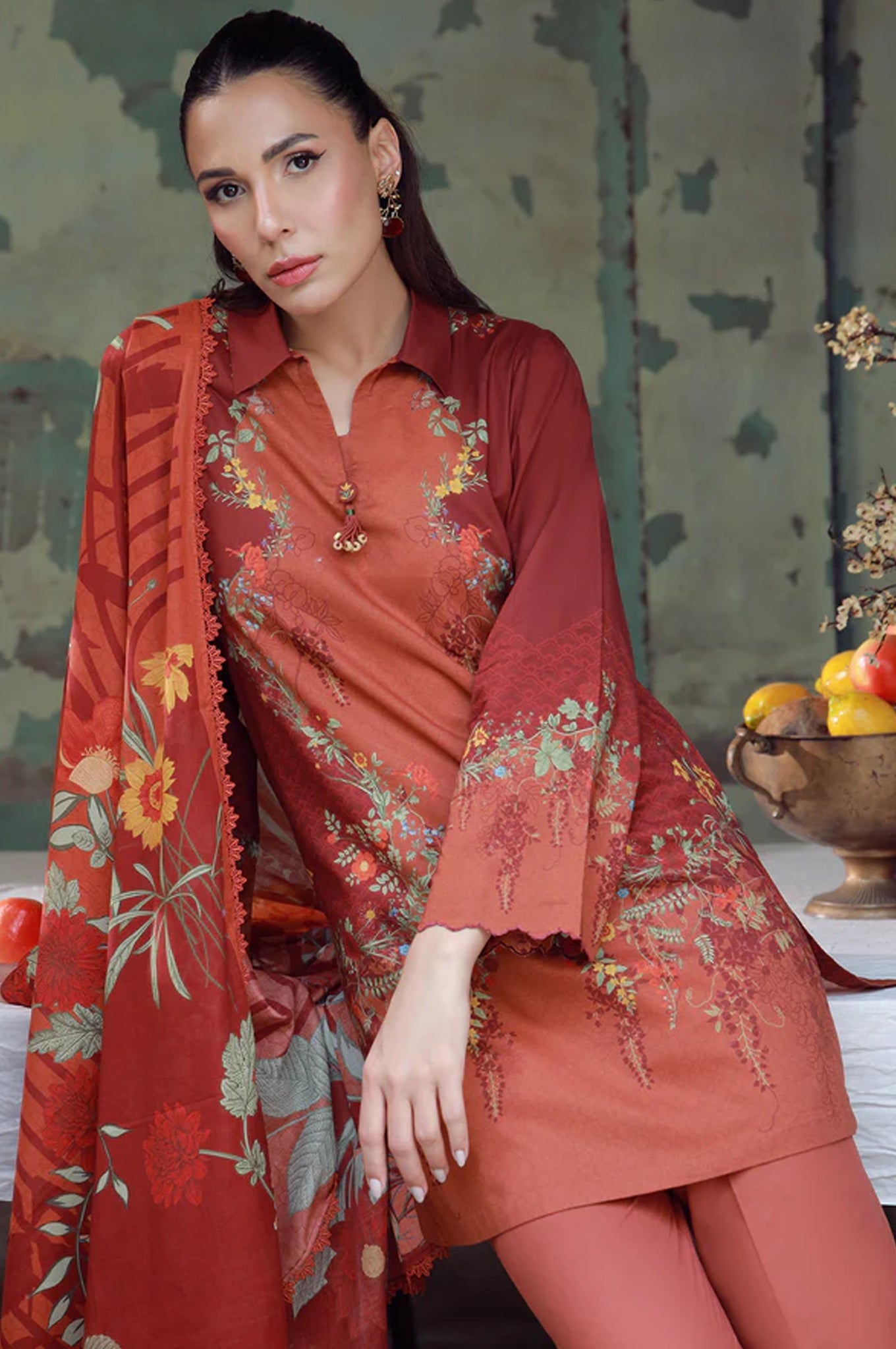 Elara By Sahar Unstitched 3 Piece Printed Cambric Fall Collection'2025-AW1-25-09-UNS