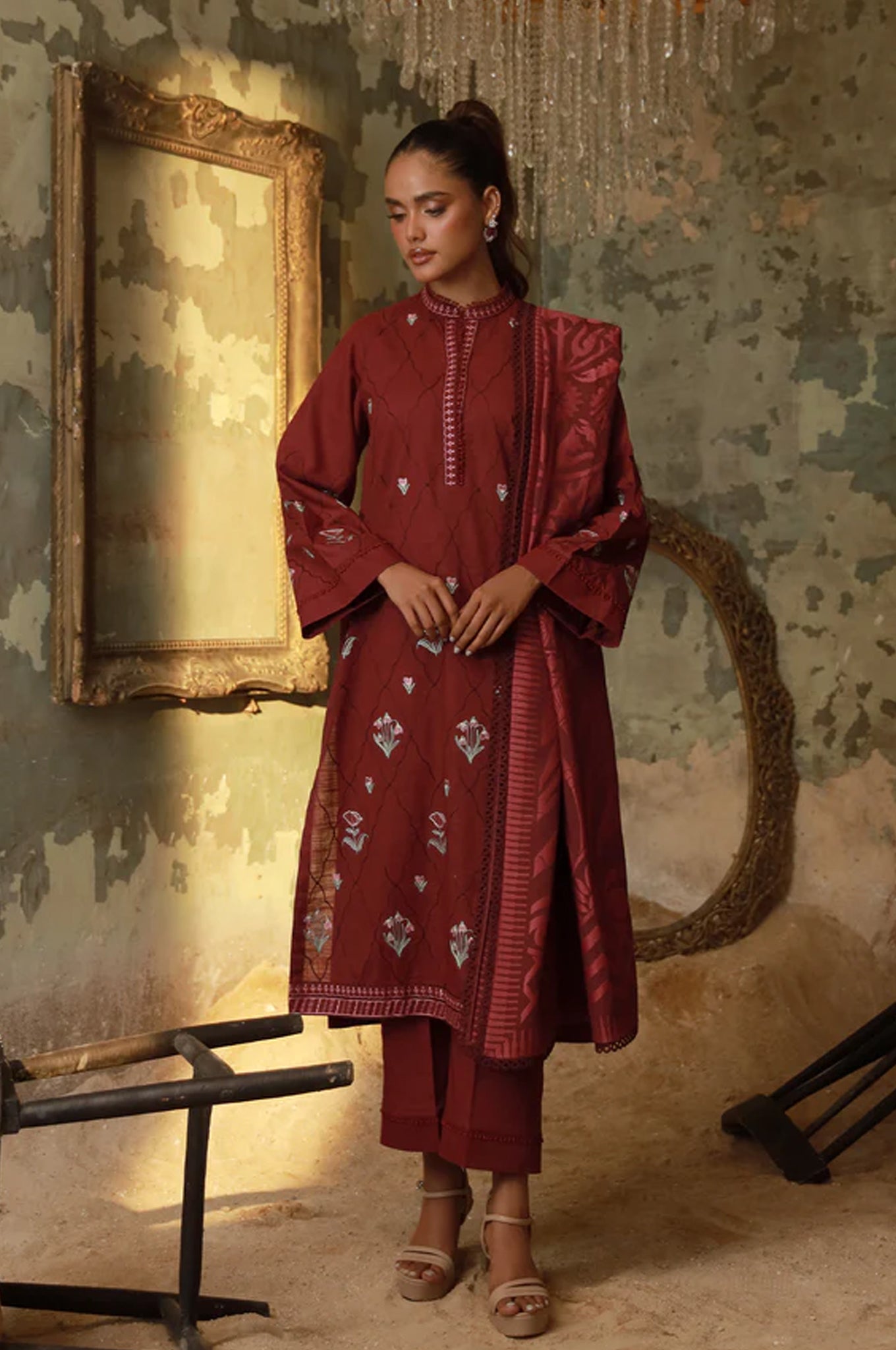 Sahar Unstitched 3 Piece Emb Cotton Viscose Fall Collection'2025-AW1-25-14-UNS