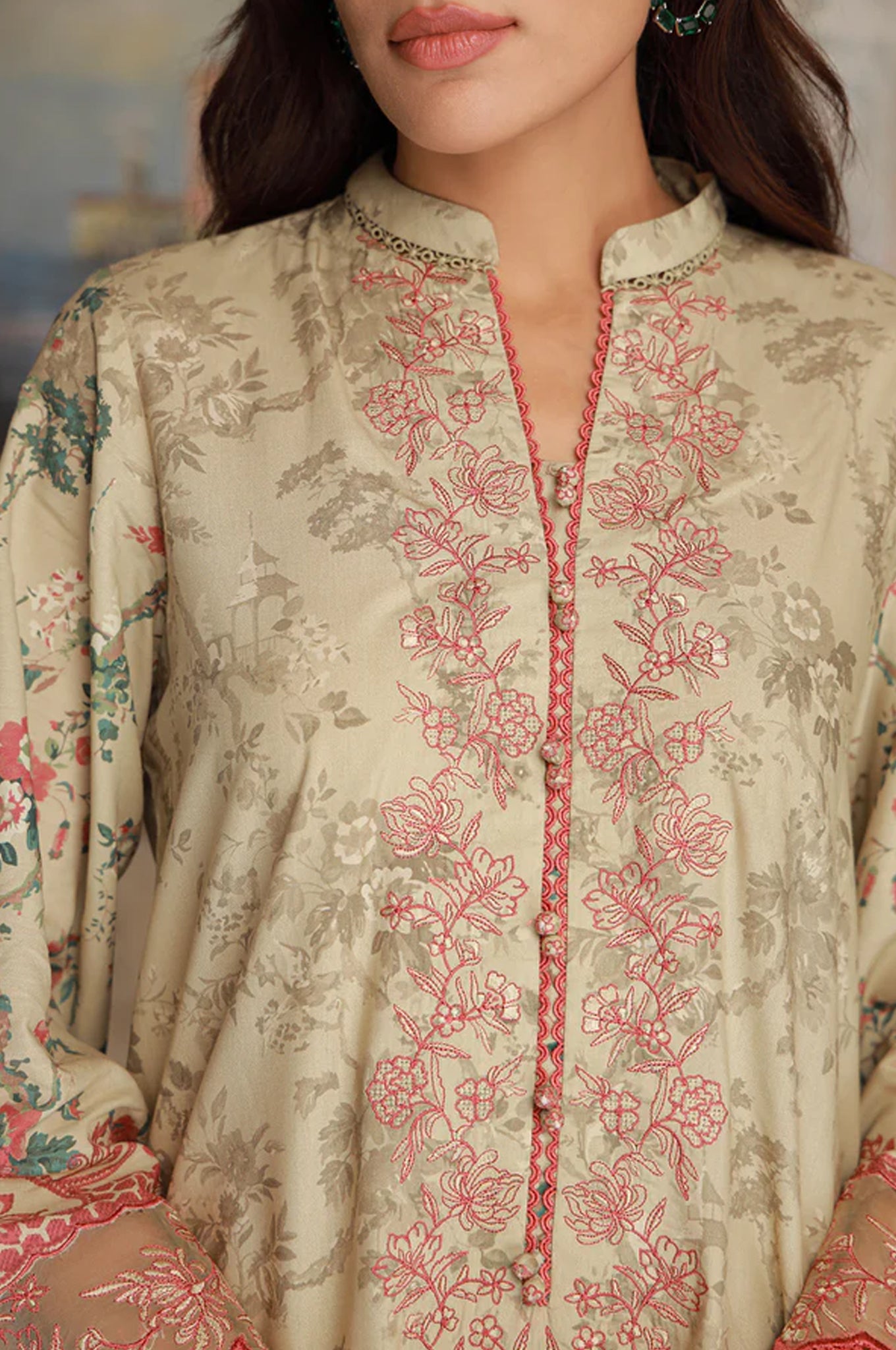 Sahar Unstitched 3 Piece Emb Cotton Viscose Fall Collection'2025-AW1-25-17-UNS