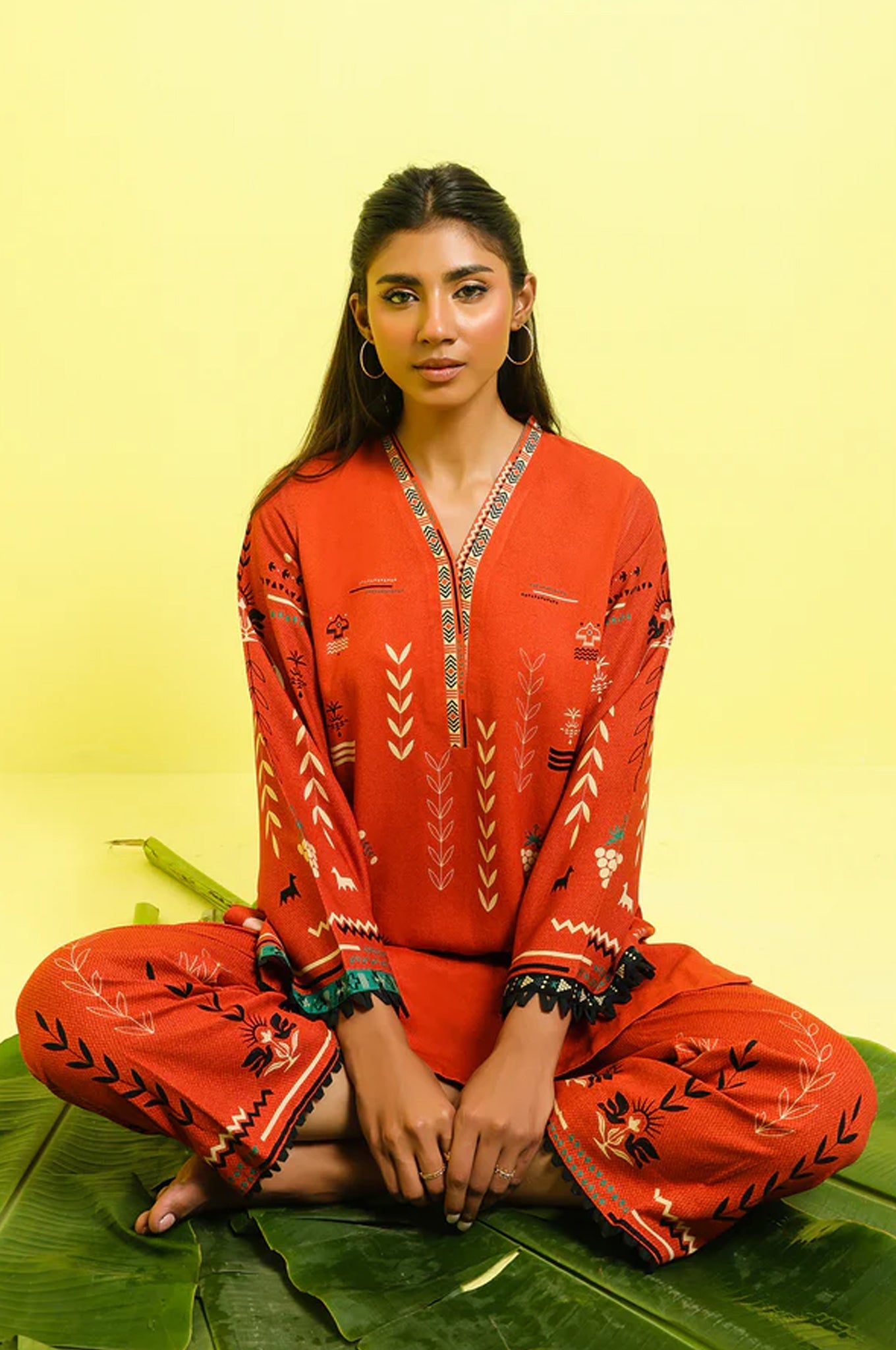 Elara By Sahar Unstitched 2 Piece Printed Marina Twill Fall Collection'2025-AW1-25-25-UNS
