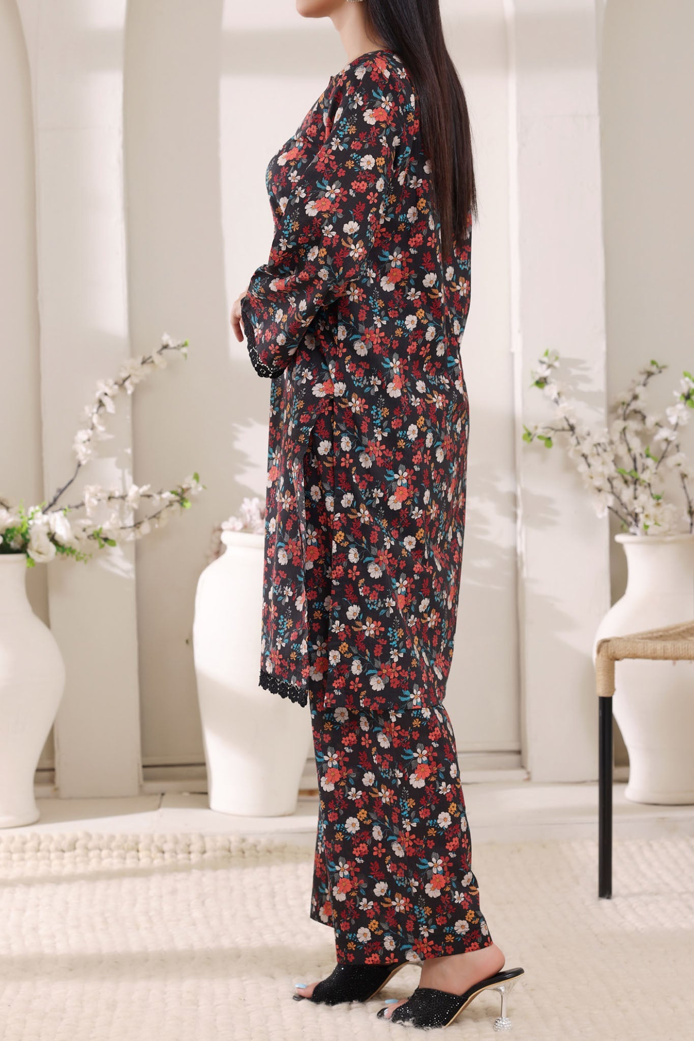 Aizal Stitched 2 Piece Cambric Co Ords Collection'2025-AZL-726