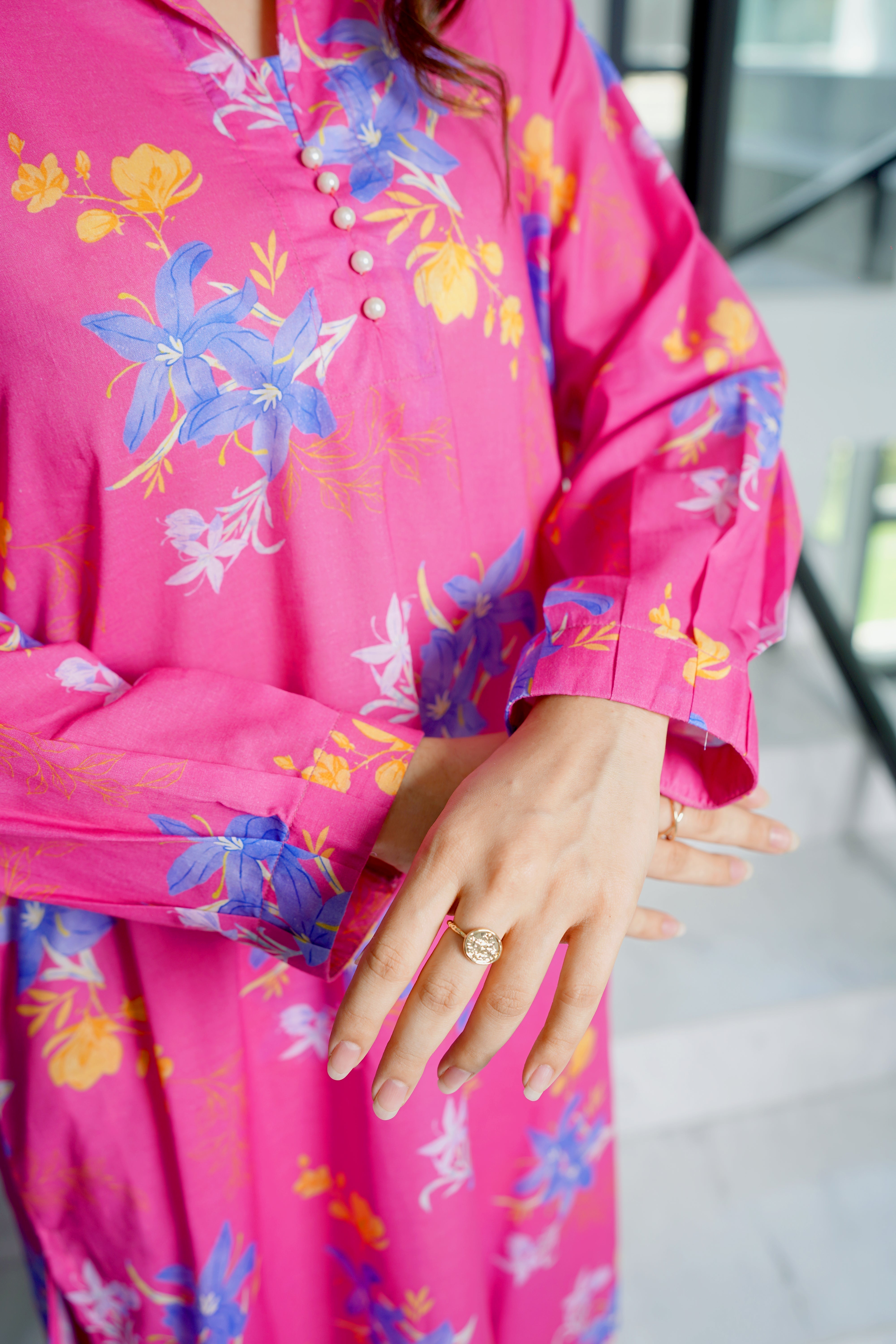 Amal Stitched 2 Piece Summer Lawn Collection-Fuchsia