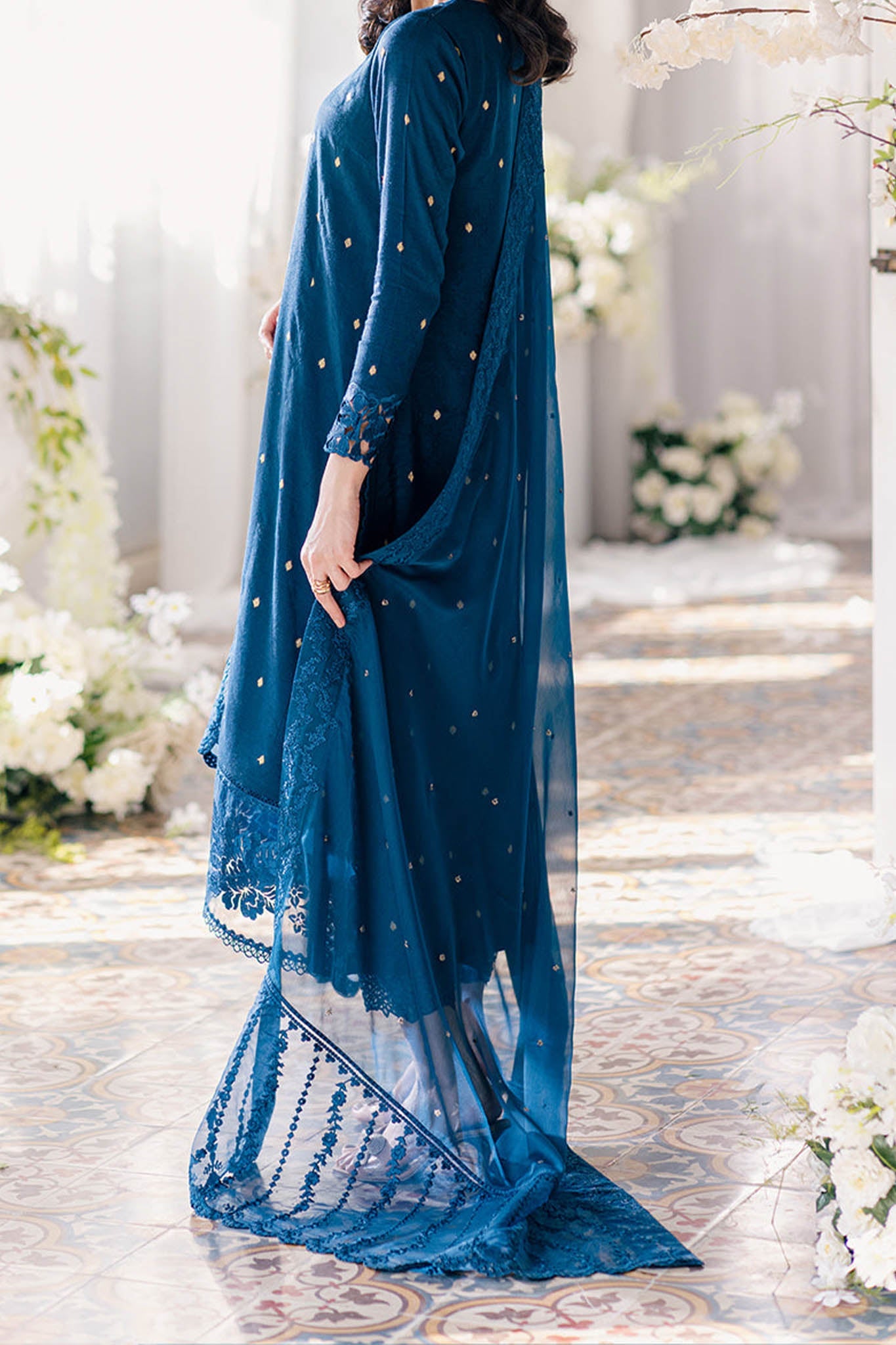 Eid Drop 2 By Azure Unstitched 3 Piece Ensembles Festive Jacquard Lawn Collection'2024-61-Aegean Breeze