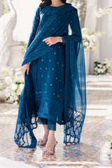 Eid Drop 2 By Azure Unstitched 3 Piece Ensembles Festive Jacquard Lawn Collection'2024-61-Aegean Breeze