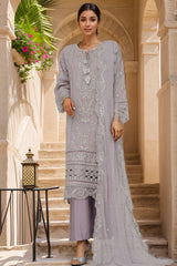 Afsany By Sada Bahar Stitched 3 Piece Luxury Formals Chiffon Vol-10 Collection'2024-Coral-Lilac