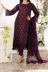 Eid Drop 2 By Azure Unstitched 3 Piece Ensembles Festive Jacquard Lawn Collection'2024-62-Almandine