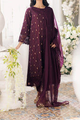 Eid Drop 2 By Azure Unstitched 3 Piece Ensembles Festive Jacquard Lawn Collection'2024-62-Almandine