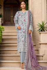 Amyrah By Sada Bahar Stitched 3 Piece Emb Festive Vol-02 Collection'2025-CKD-1039-Grey