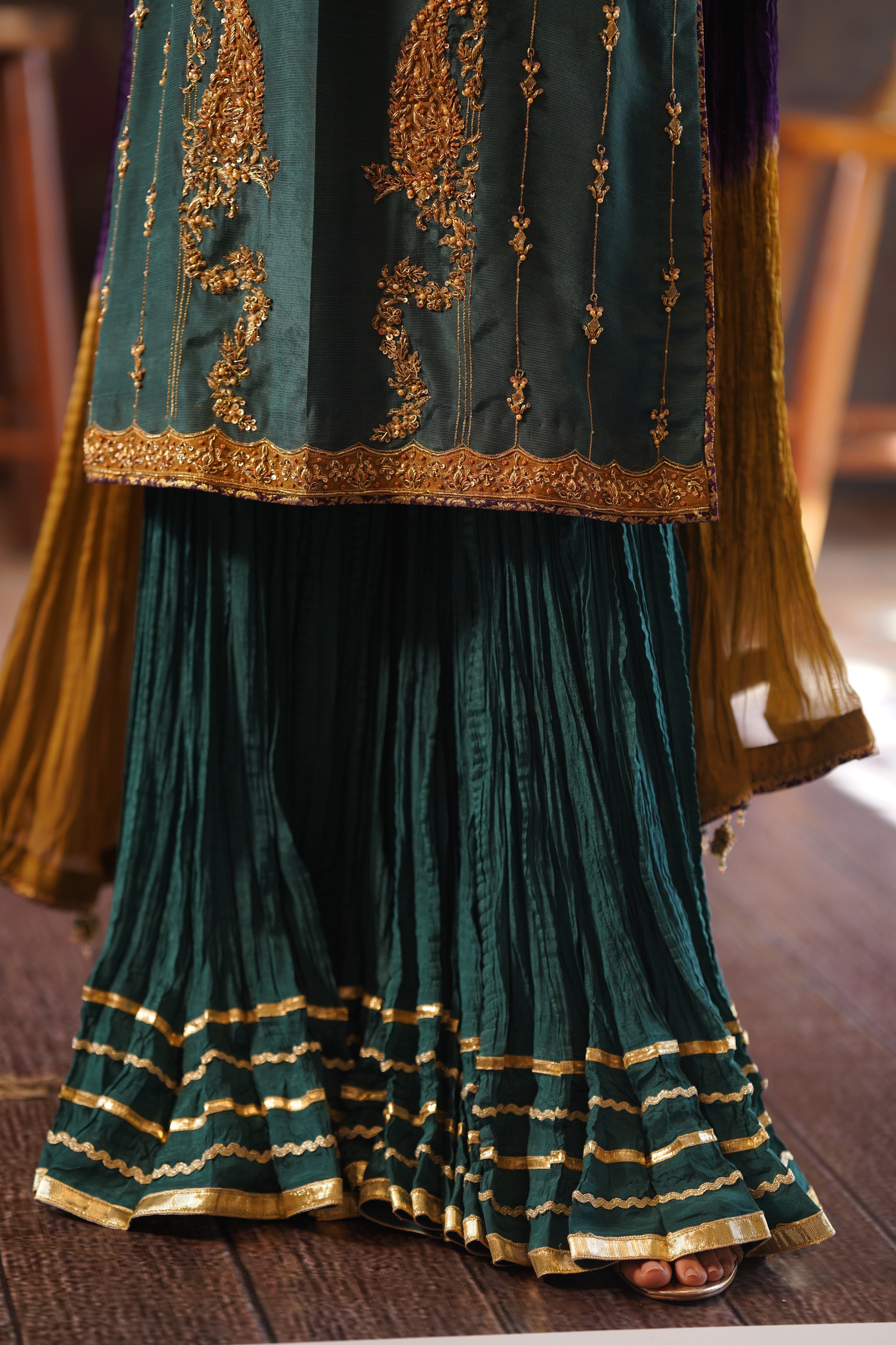 Qarmazi By Zaaviay Stitched Anahita (Three Piece)