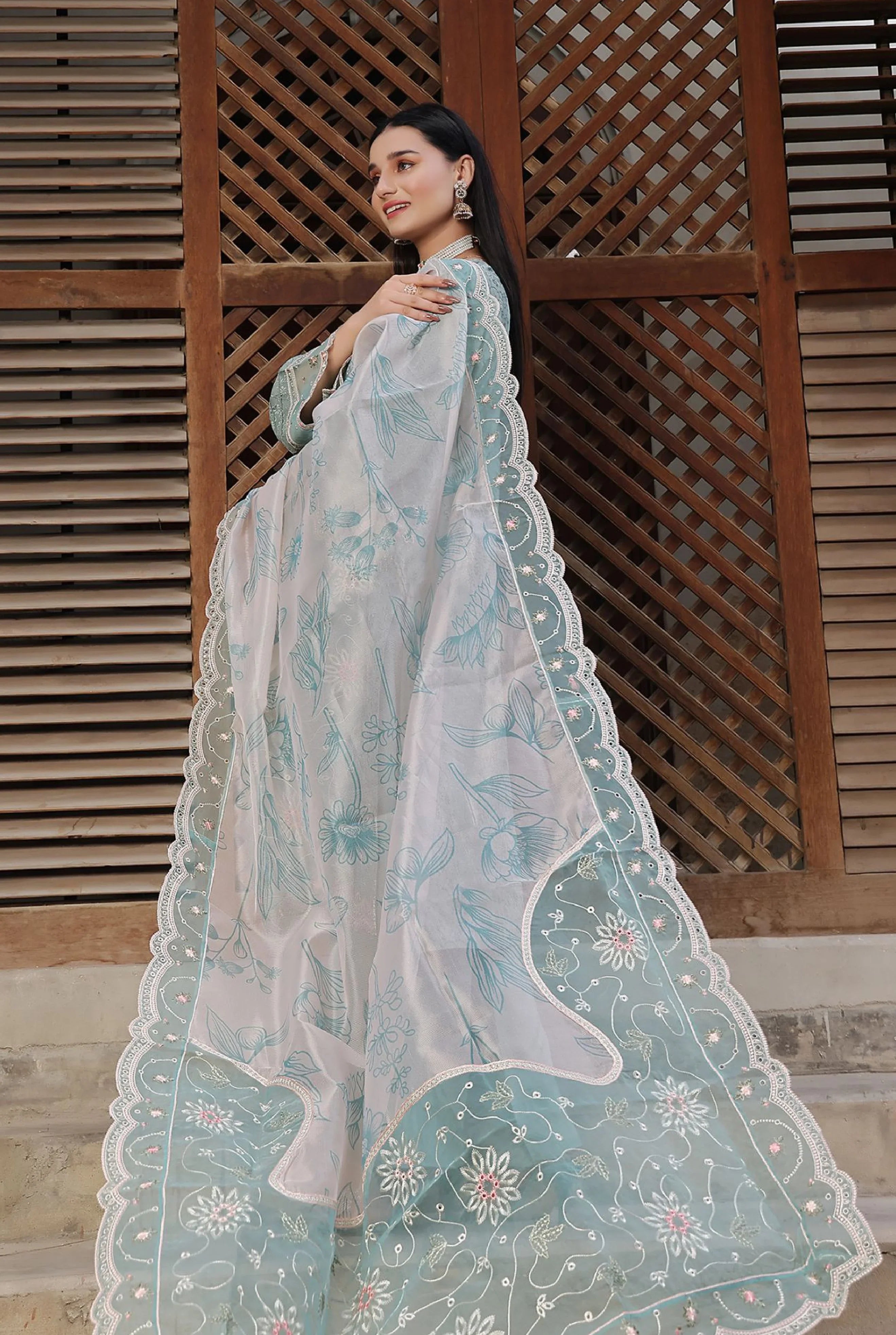 Dressline Semi Stitched 3 Pcs Emb Viscose Jacquard Collection
