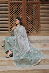 Dressline Semi Stitched 3 Pcs Emb Viscose Jacquard Collection