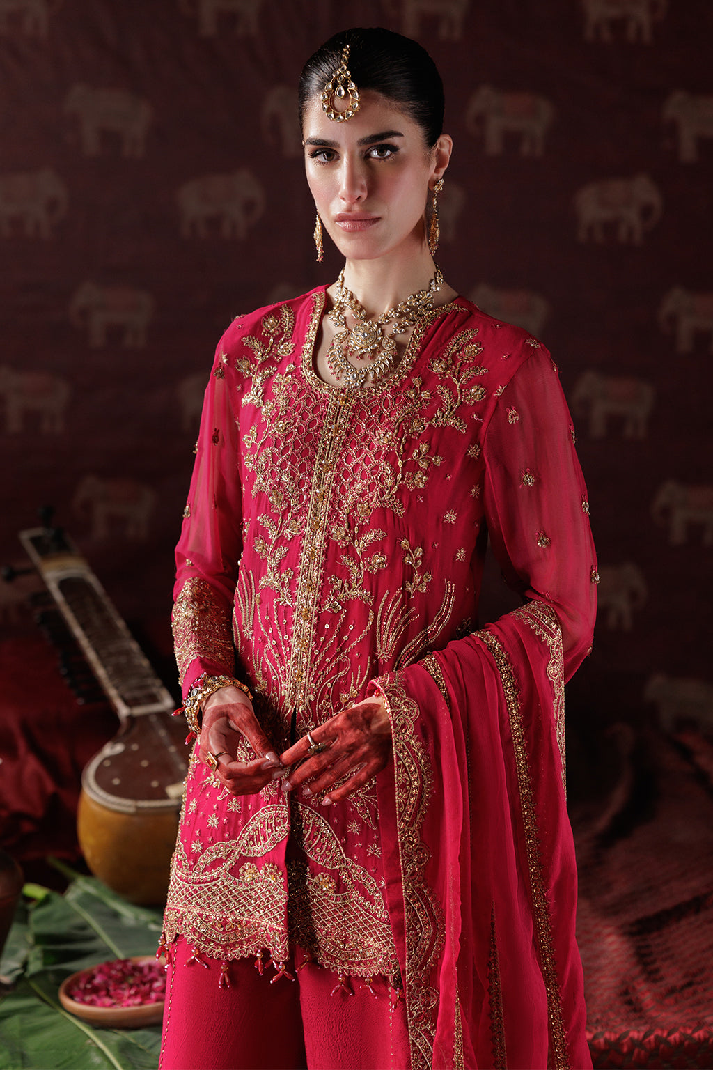 Panache By Meeral Official Unstitched 3 Piece Luxury Chiffon Formals Collection'2025-D-01